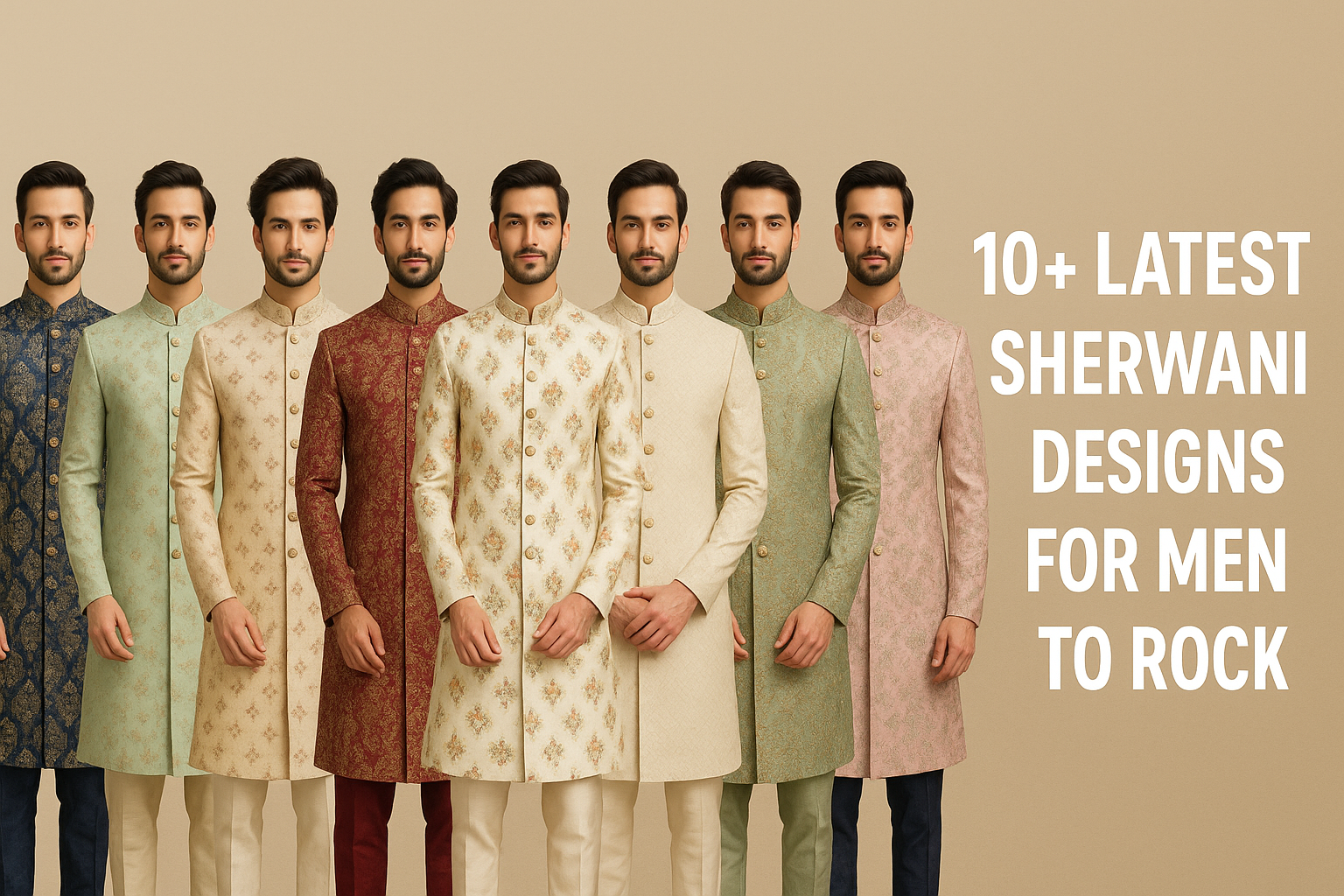 10 + Latest Sherwani Designs for Men to Rock at Your Marriage Function 10 + Latest Sherwani Designs for Men to Rock at Your Marriage Function