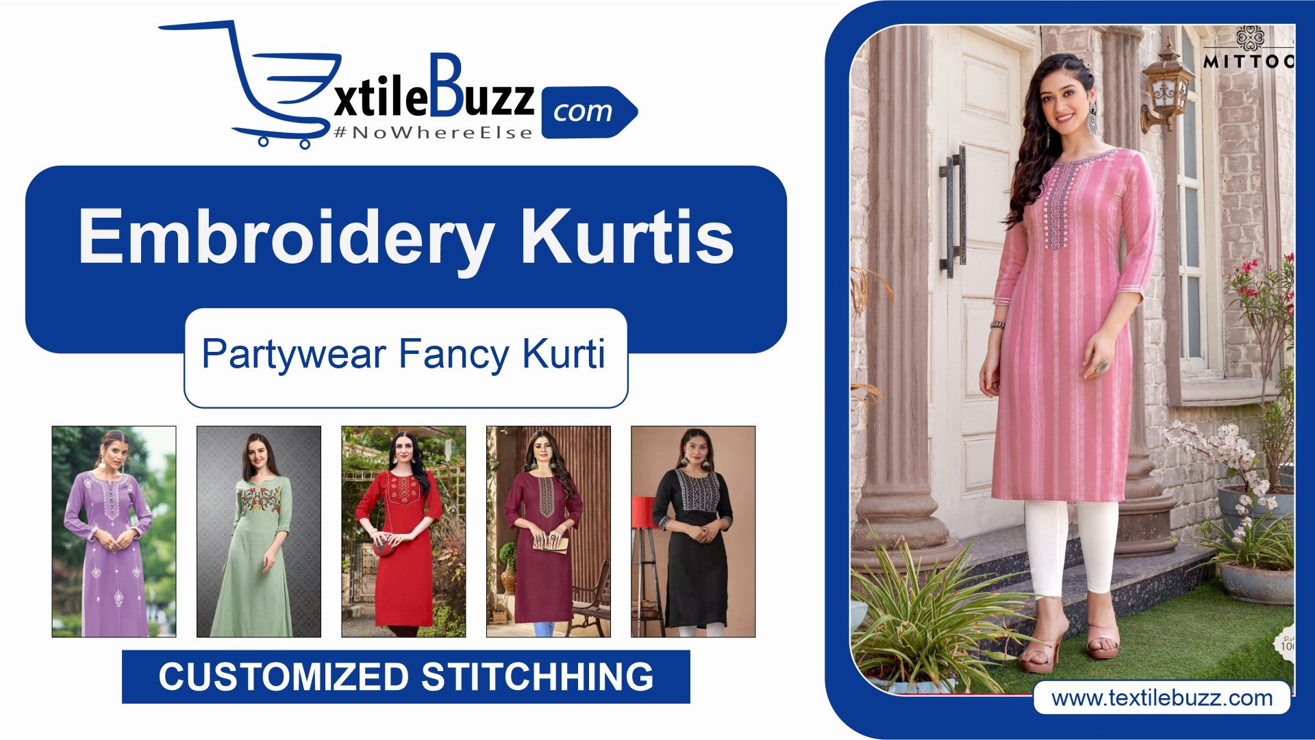 Resplendent Embroidered Festival Party Wear Kurti