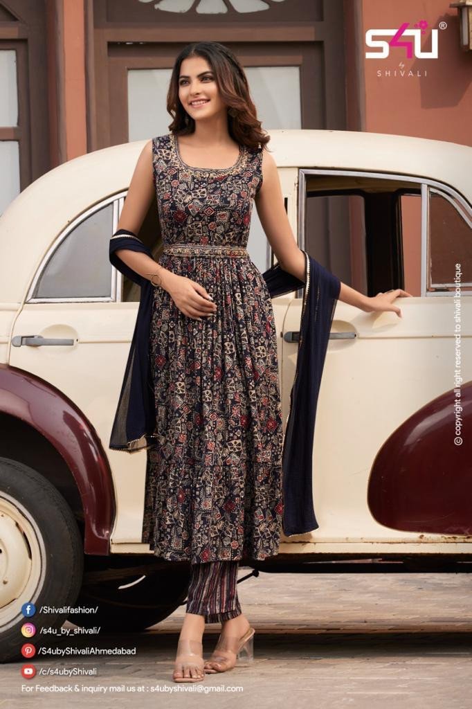 s4u shivali anokhi wholesale designer kurtis catalogue | Aarvee Creation |  Yet Another Great Collection From S4U Shivali For The Upcoming Festivities  Festivegowns.s4u Shivali presents beautiful Kurtis Wholesale Catalogue  Anokhi.Order s4u Anokhi