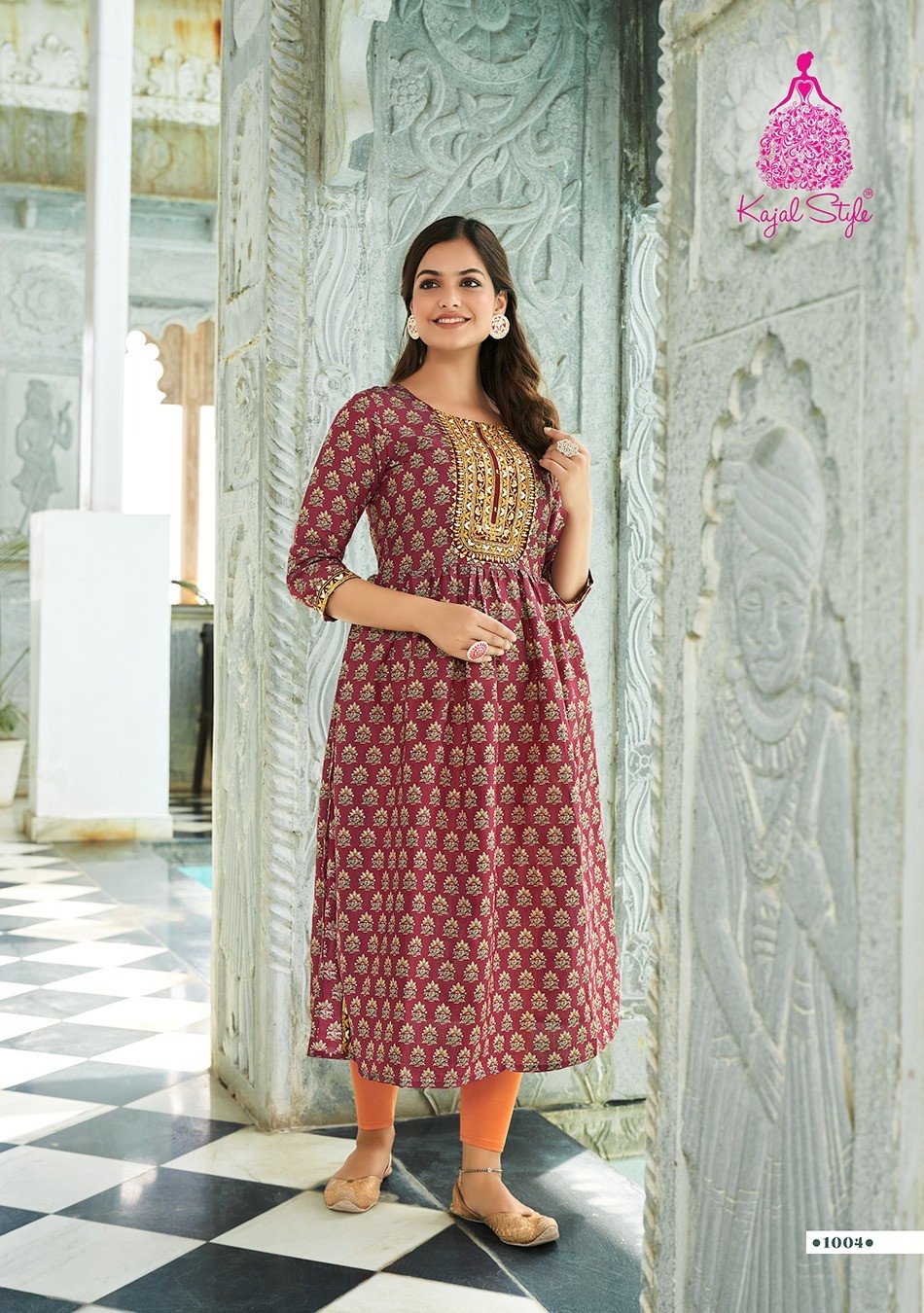 Buy Kajal Style Kurti catalog online from wholesalers