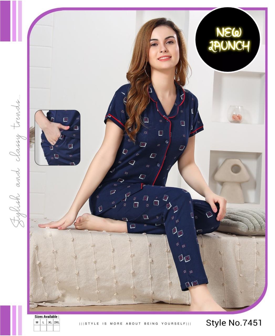 Ladies Nightwear set to set supplier in best rate and 100% quality  materials