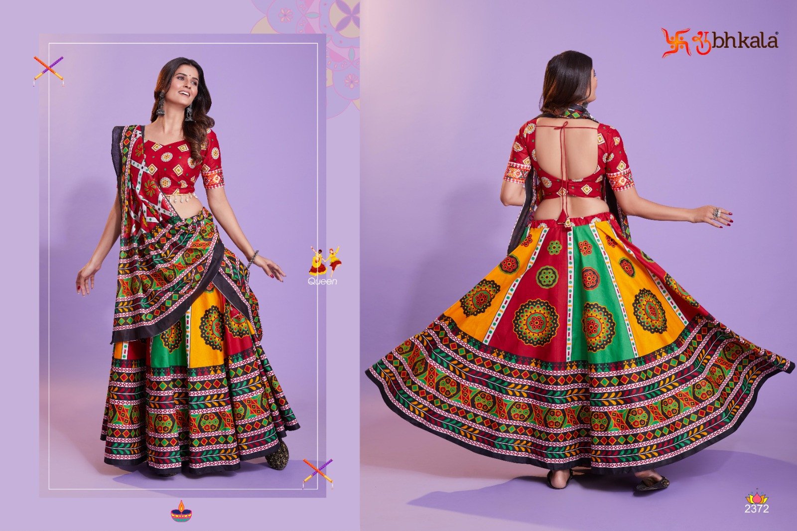 Distinctively Cotton Garba Wear Chaniya Choli for Navratri