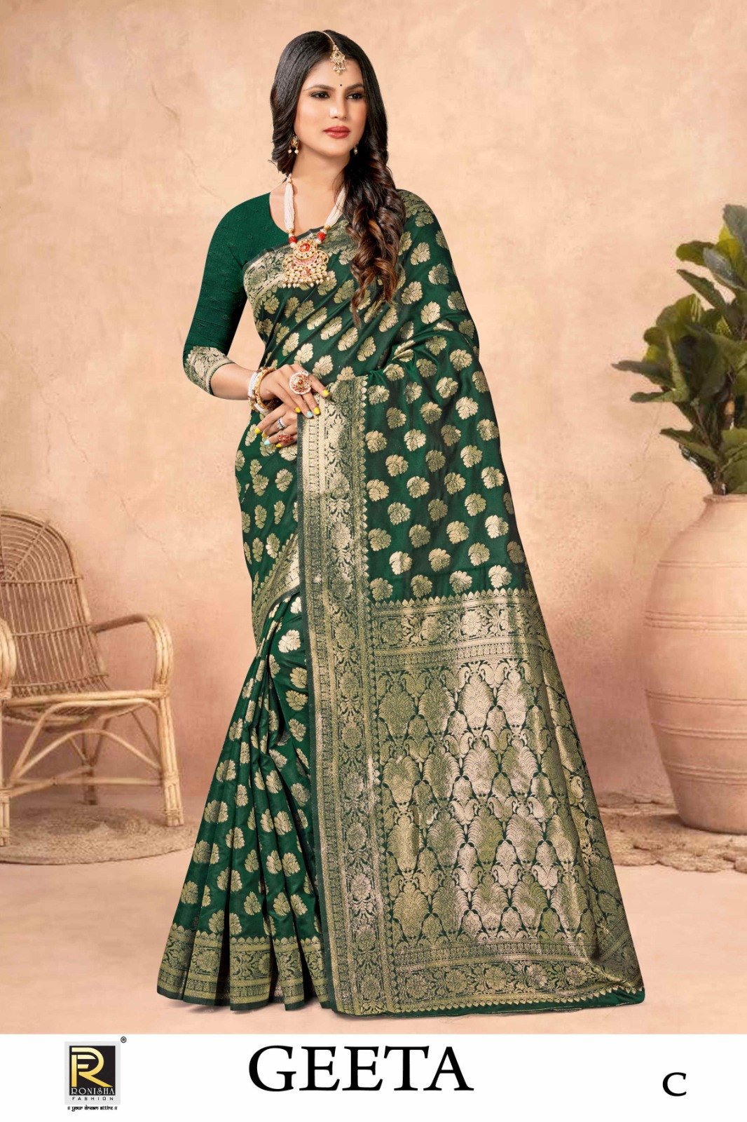 Pure Banarasi Khaddi Georgette Saree Manufacturer