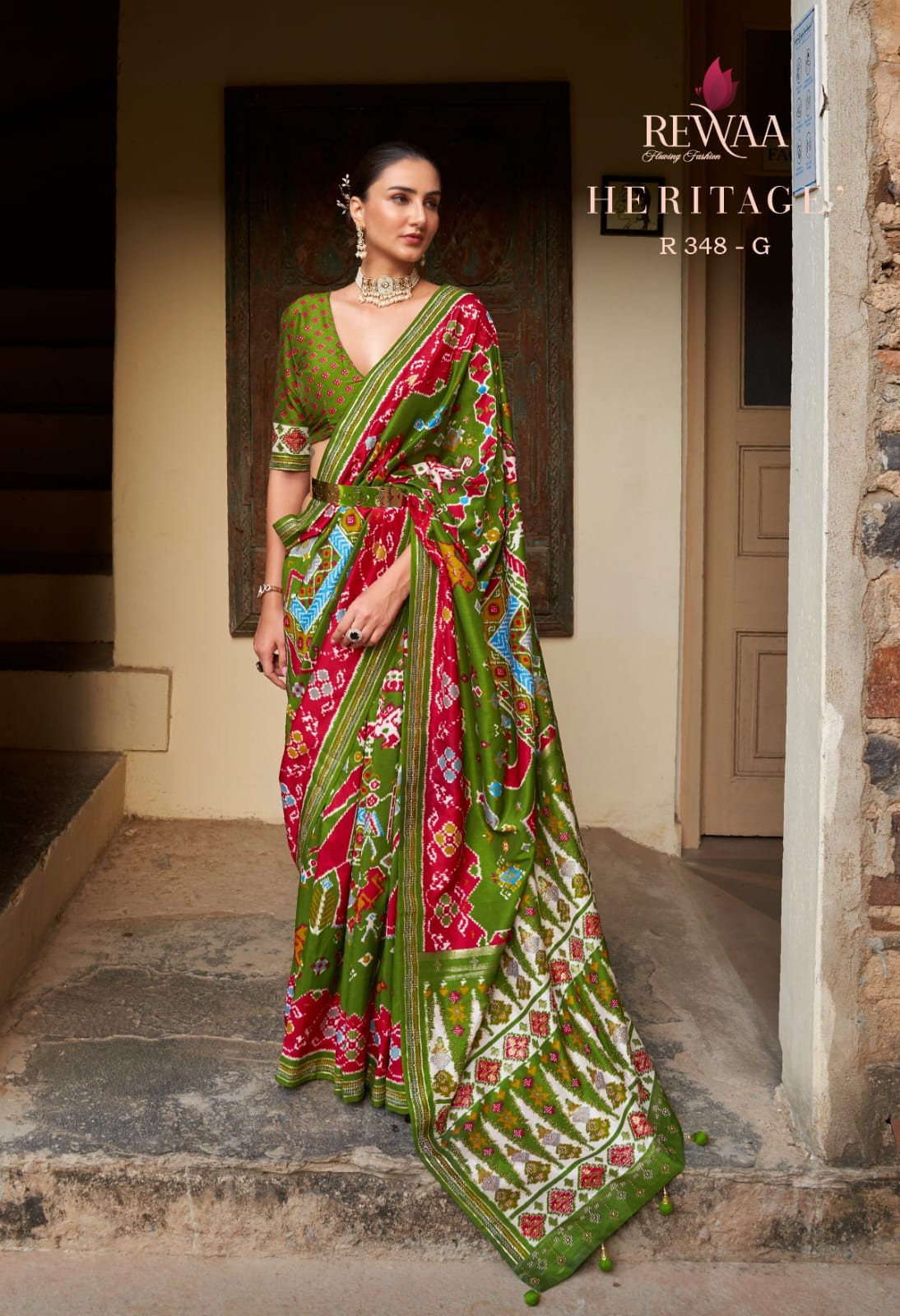 Shop Now Rewaa Patola Designer Silk Sarees Wholesale With Best Rate