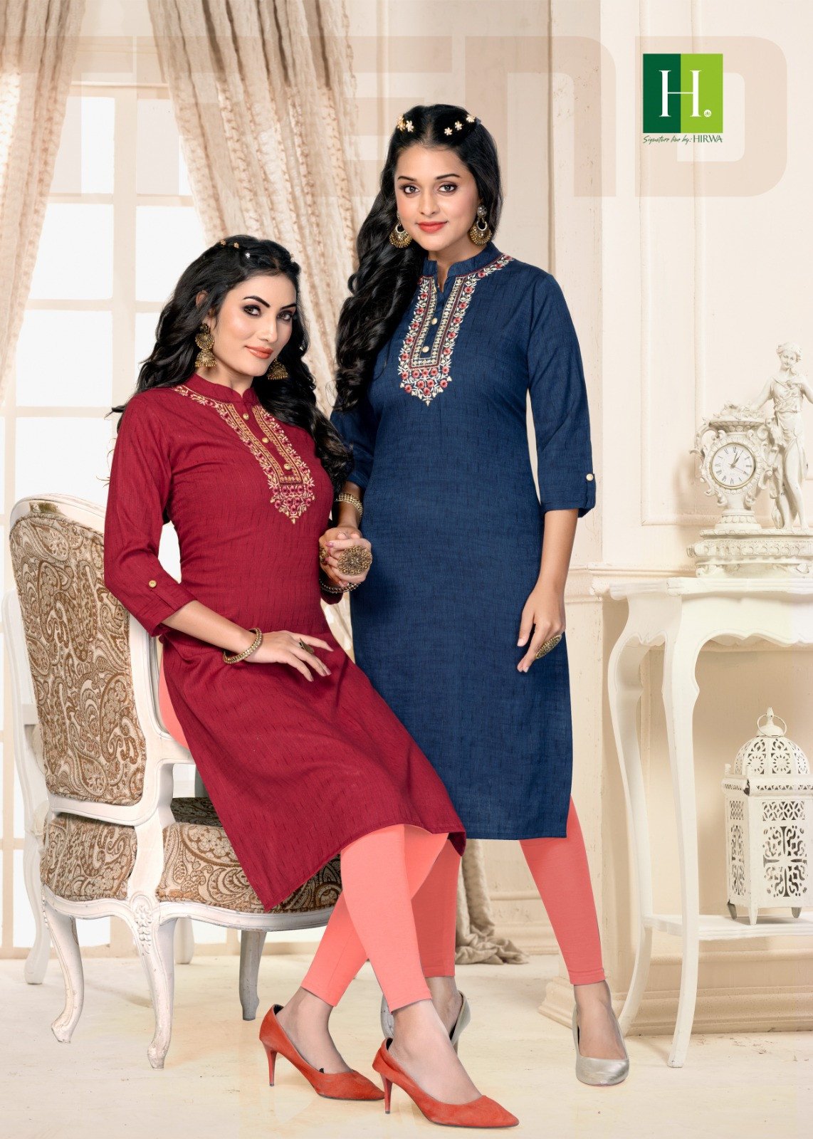 Buy Juliet Blue & Orange Floral Print Kurti With Patiala Salwar for Women  Online @ Tata CLiQ