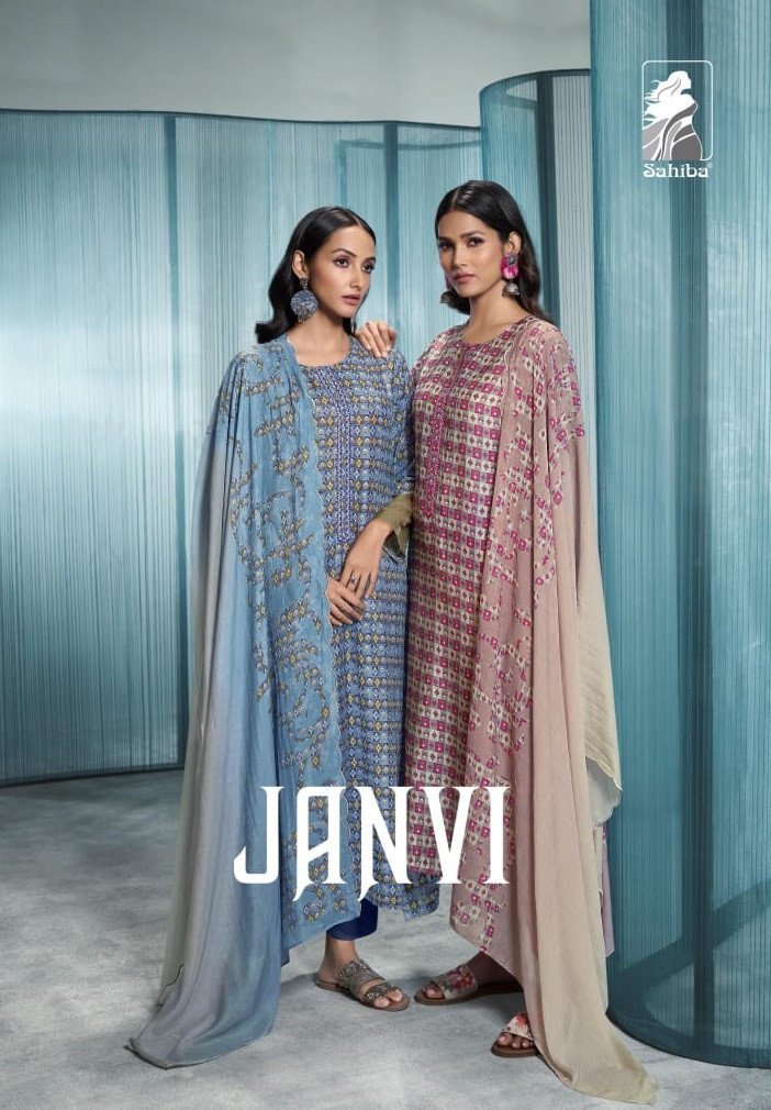 Sahiba Janvi Designer Pure Muslin Occasonal Wear Salwar Suit Collection  Wholesale Rate : Textilebuzz