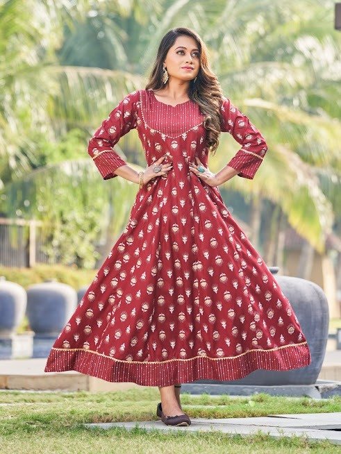 Low rate Cotton with printed simple look kurti collection