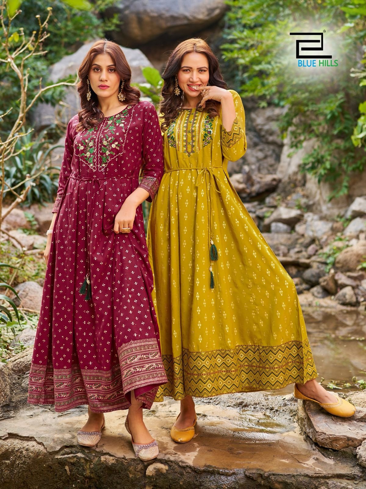Phagun Cotton Abstract Anarkali Kurti Women Ethnic Tunic Dress Designer  Kurta - Walmart.com