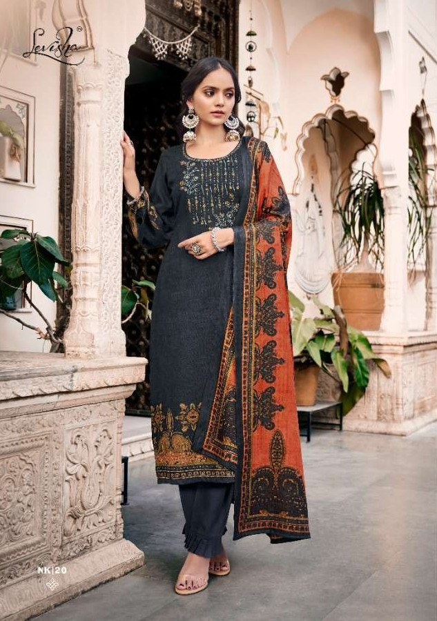 Buy THE JAZZBAAT Women's Unstitchedfoil Jaipuri Print Woolen Woven Pashmina  Salwar Suit Dress Material With Pashmina Printed Shawl Dupatta | Free Size Dress  Material For Women (Maroon) Online at Best Prices in