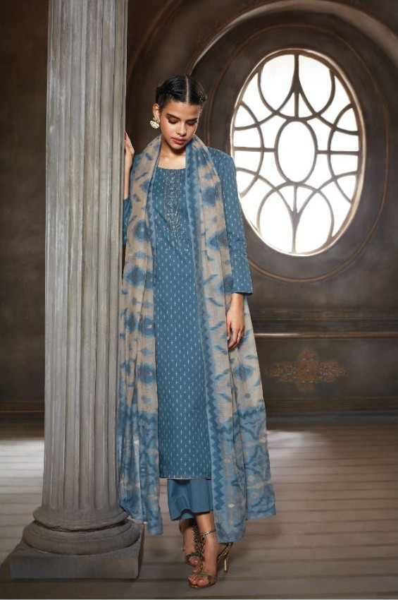 Buy Ganga brand winter collection - pashmina suit with chiffon duppata  Online - Fashion Doctorz