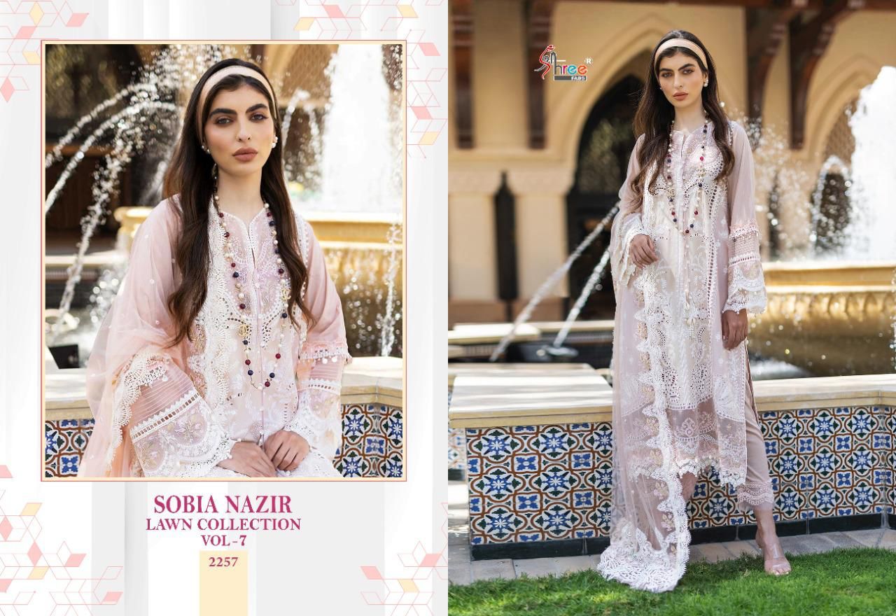Shree Fab Sobia Nazir Lawn Collection Vol 7 collection 5
