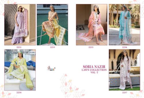 Shree Fab Sobia Nazir Lawn Collection Vol 7 collection 8