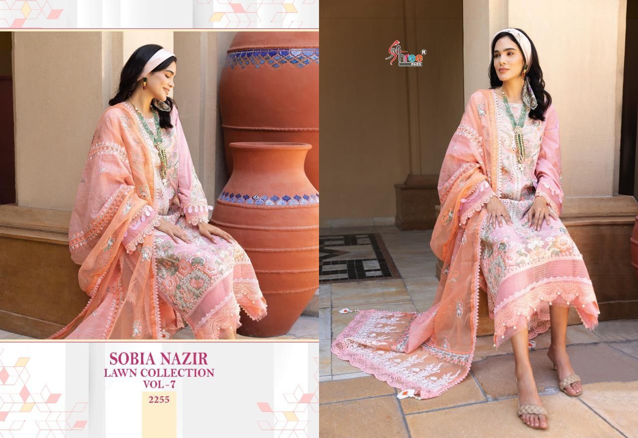 Shree Fab Sobia Nazir Lawn Collection Vol 7 collection 4