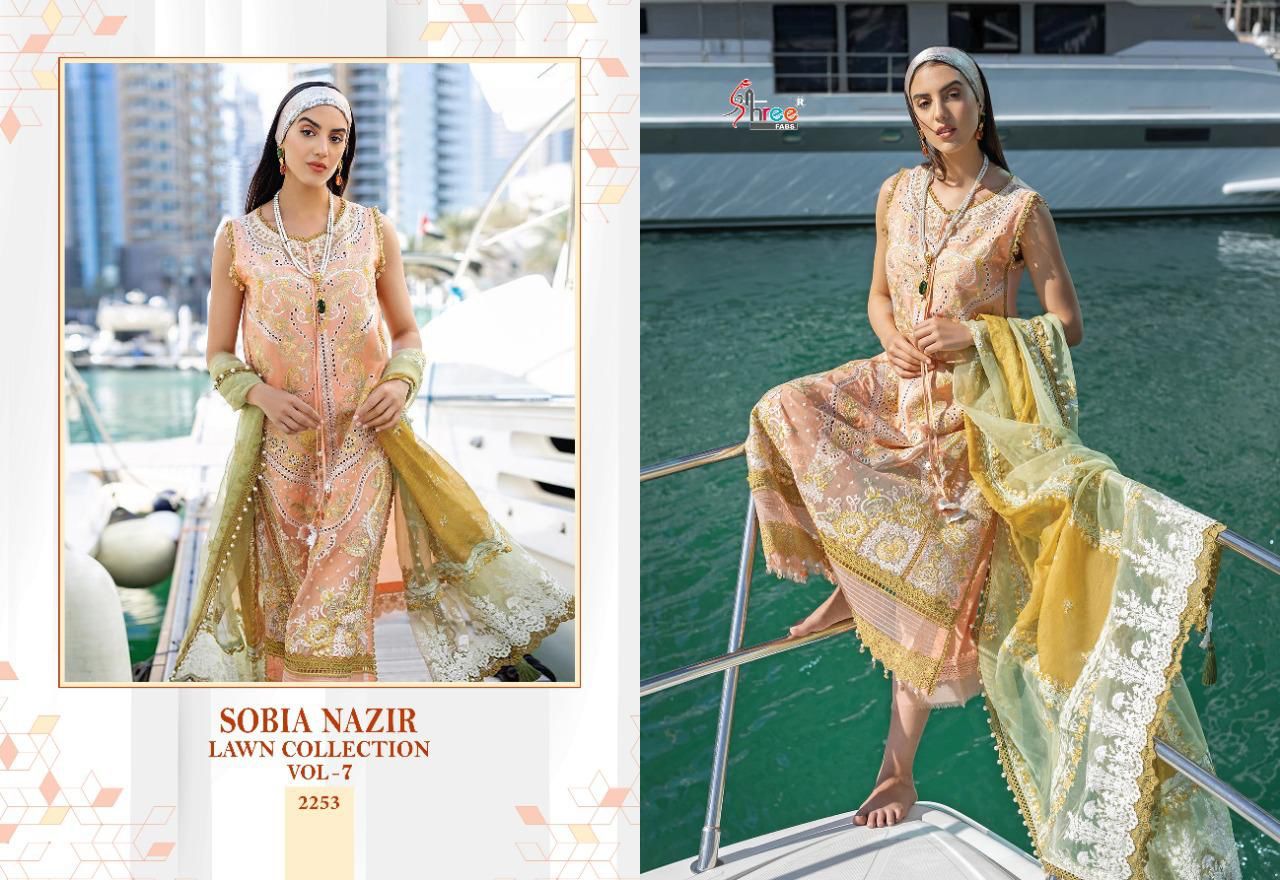 Shree Fab Sobia Nazir Lawn Collection Vol 7 collection 7