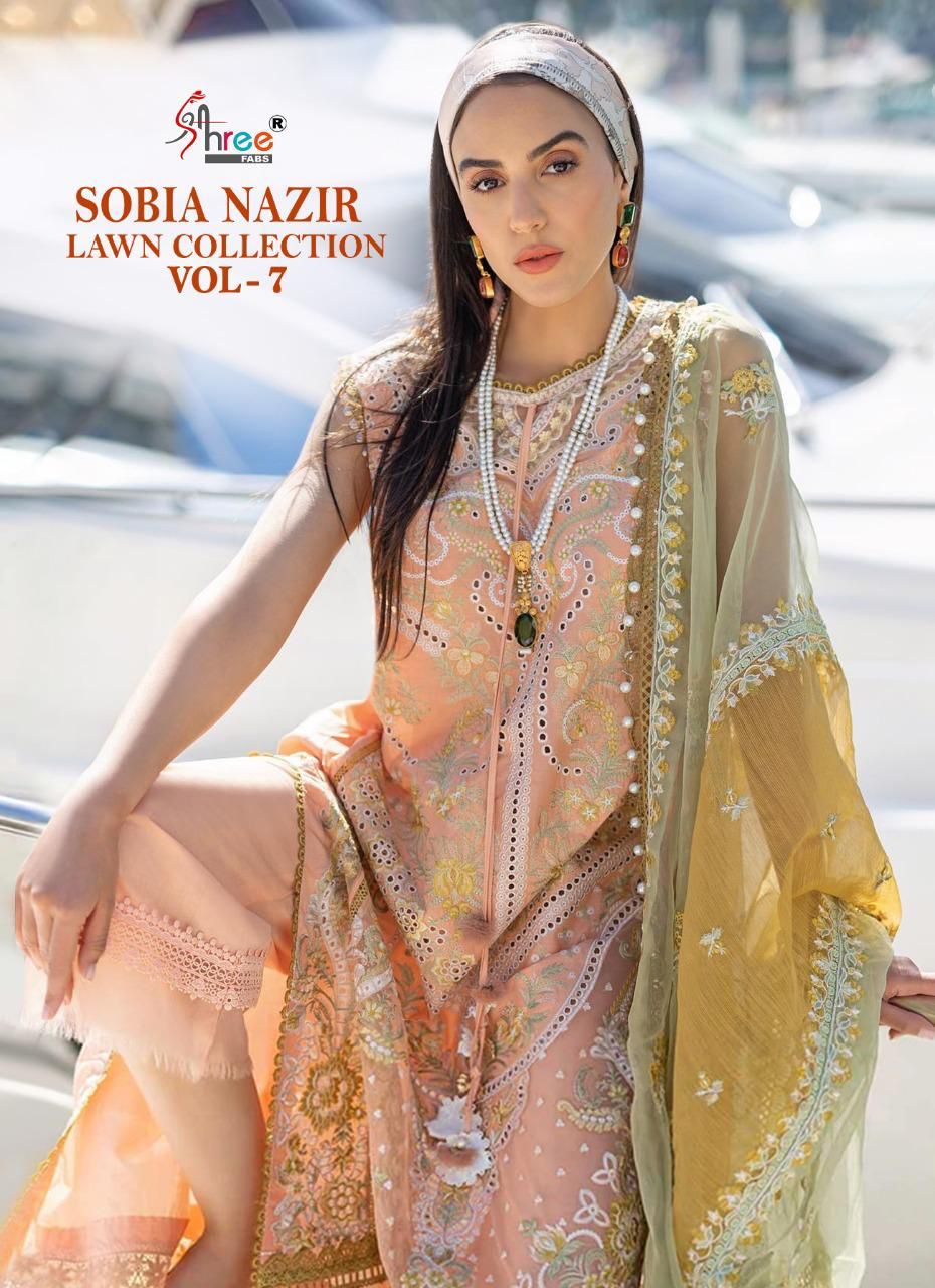 Shree Fab Sobia Nazir Lawn Collection Vol 7 collection 1