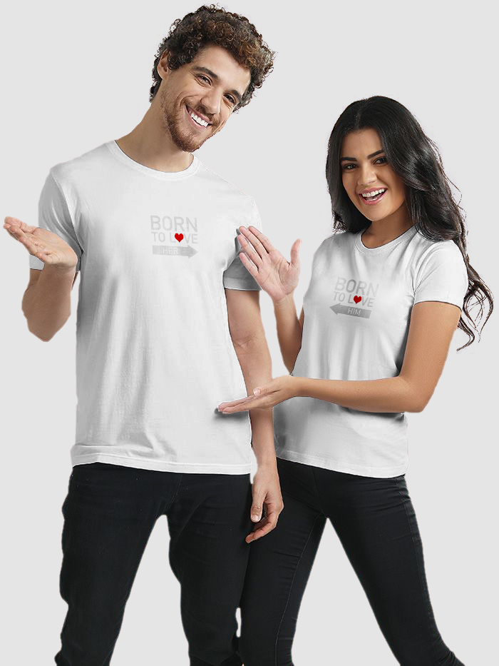 Born To Love Designer Couple T Shirt Collection collection 13