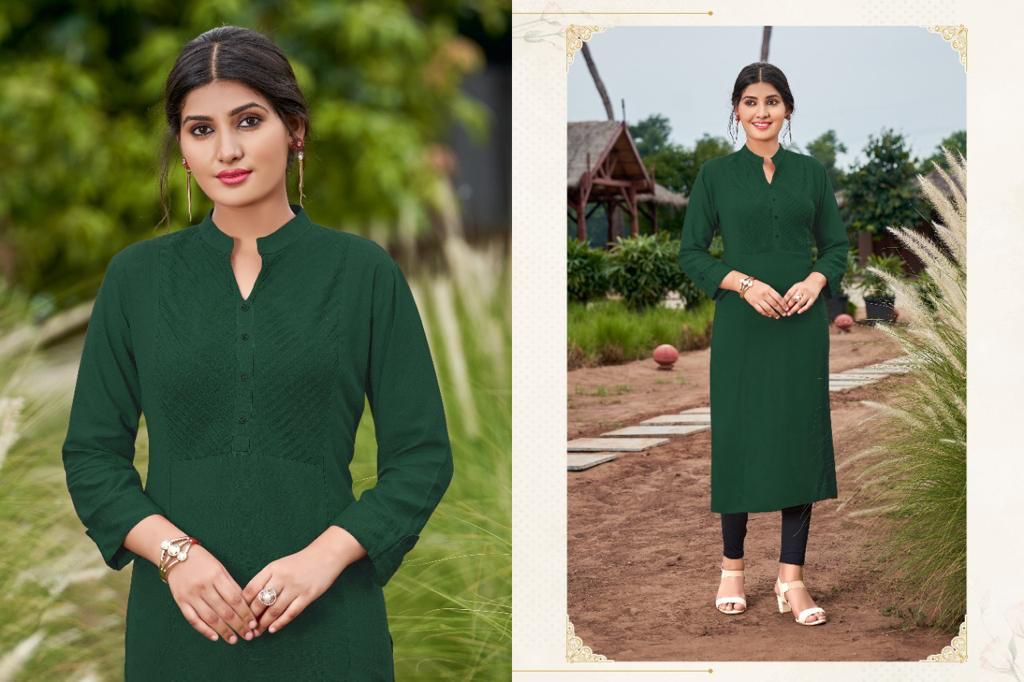 Poonam Pintex Exclusive Casual Wear Kurti Collection collection 3