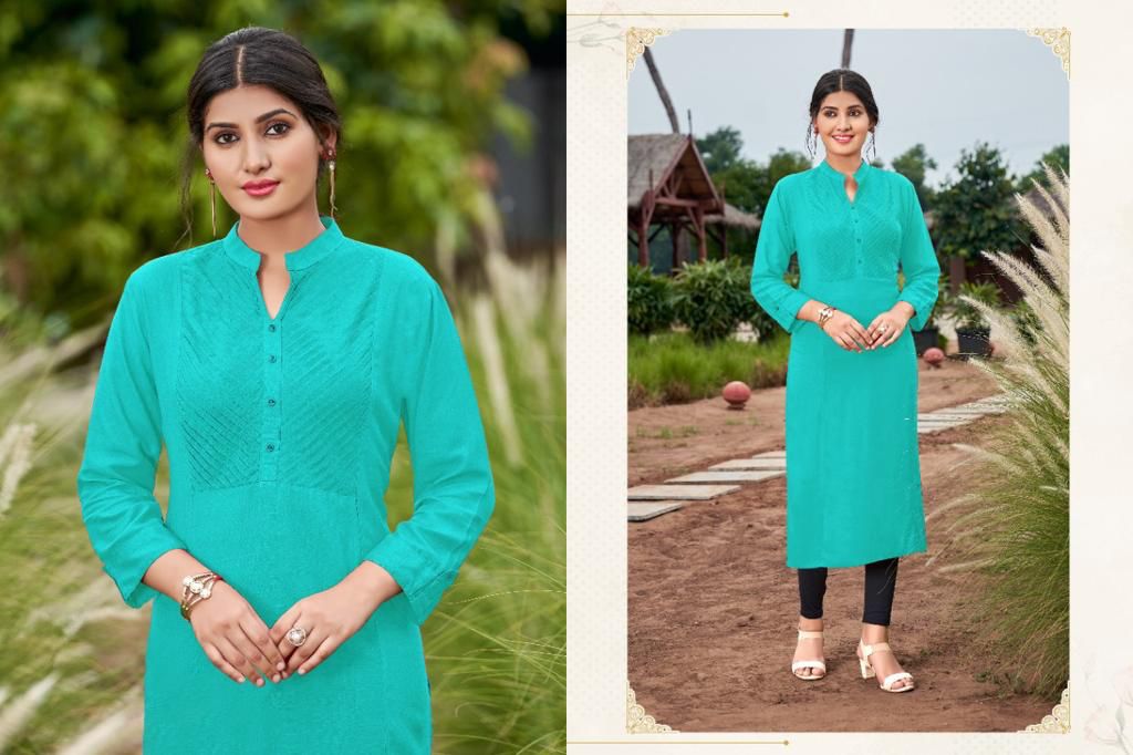 Poonam Pintex Exclusive Casual Wear Kurti Collection collection 5