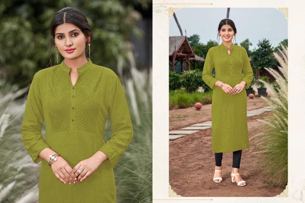 Poonam Pintex Exclusive Casual Wear Kurti Collection collection 12