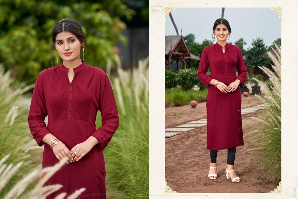 Poonam Pintex Exclusive Casual Wear Kurti Collection collection 11