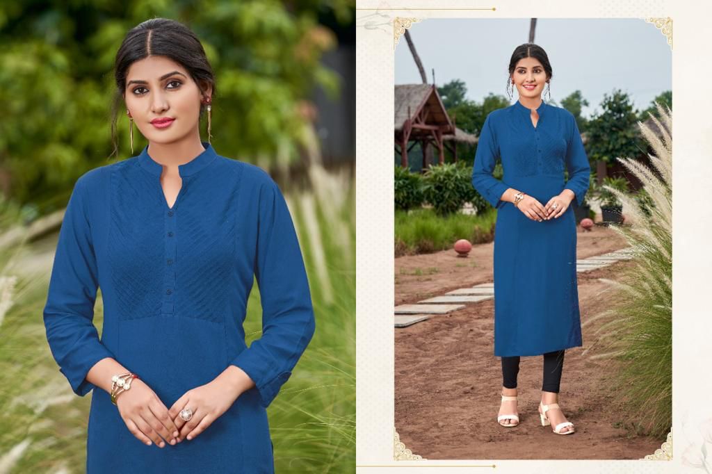 Poonam Pintex Exclusive Casual Wear Kurti Collection collection 1