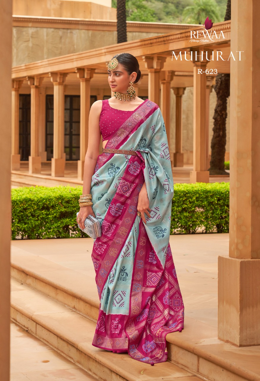 Rewaa Banarasi 1 Designer Patola Silk Saree Collection: Textilecatalog