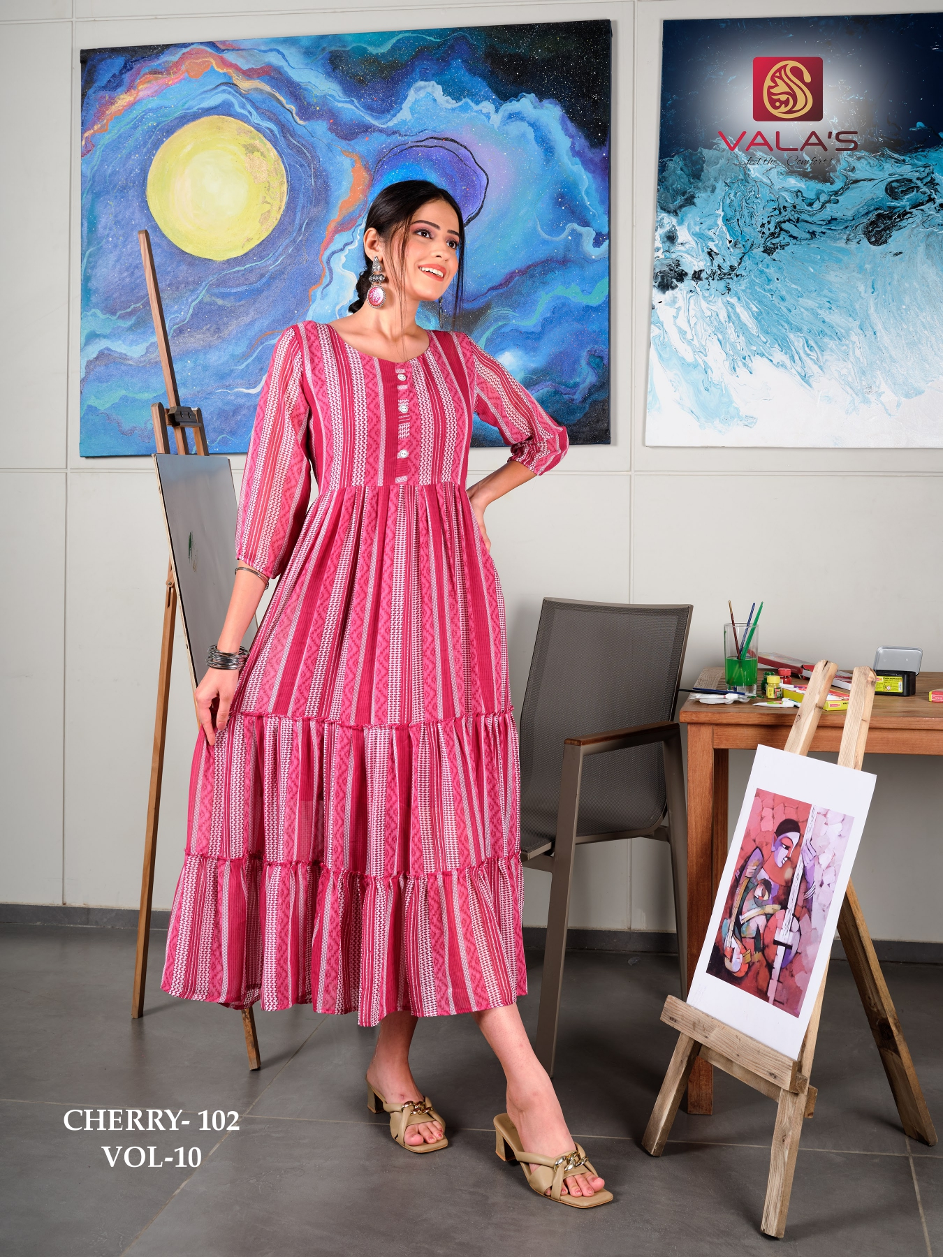 Valas payal Silk fabric Designer Kurti Collection Catalog