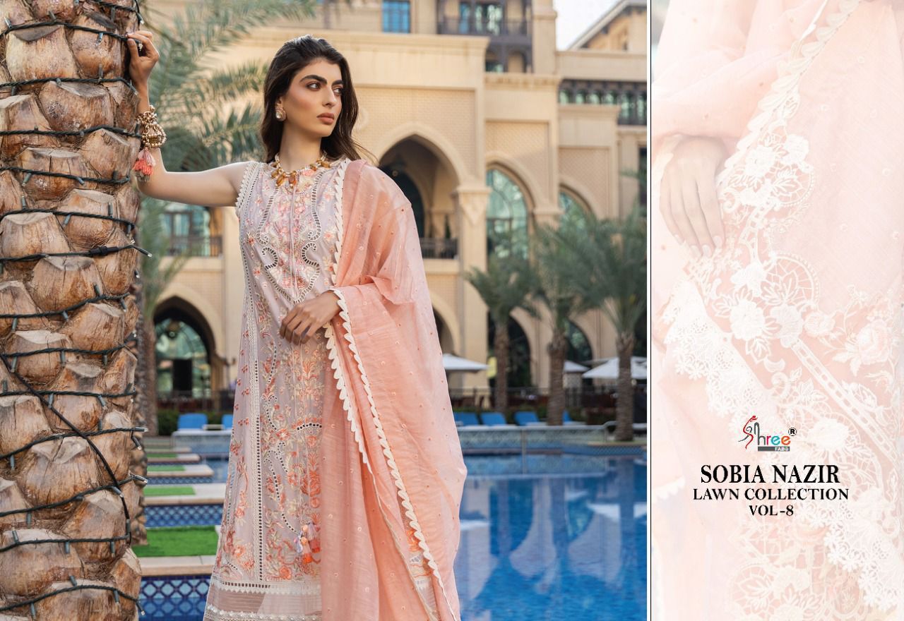 Shree Fab Sobia Nazir Lawn Collection Vol 8 collection 1