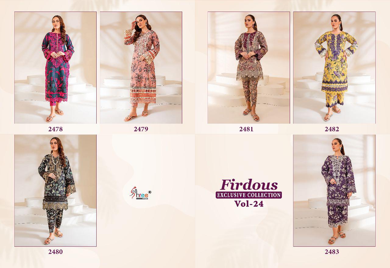 Shree Fab Firdous Exclusive Collection Vol 24 collection 1
