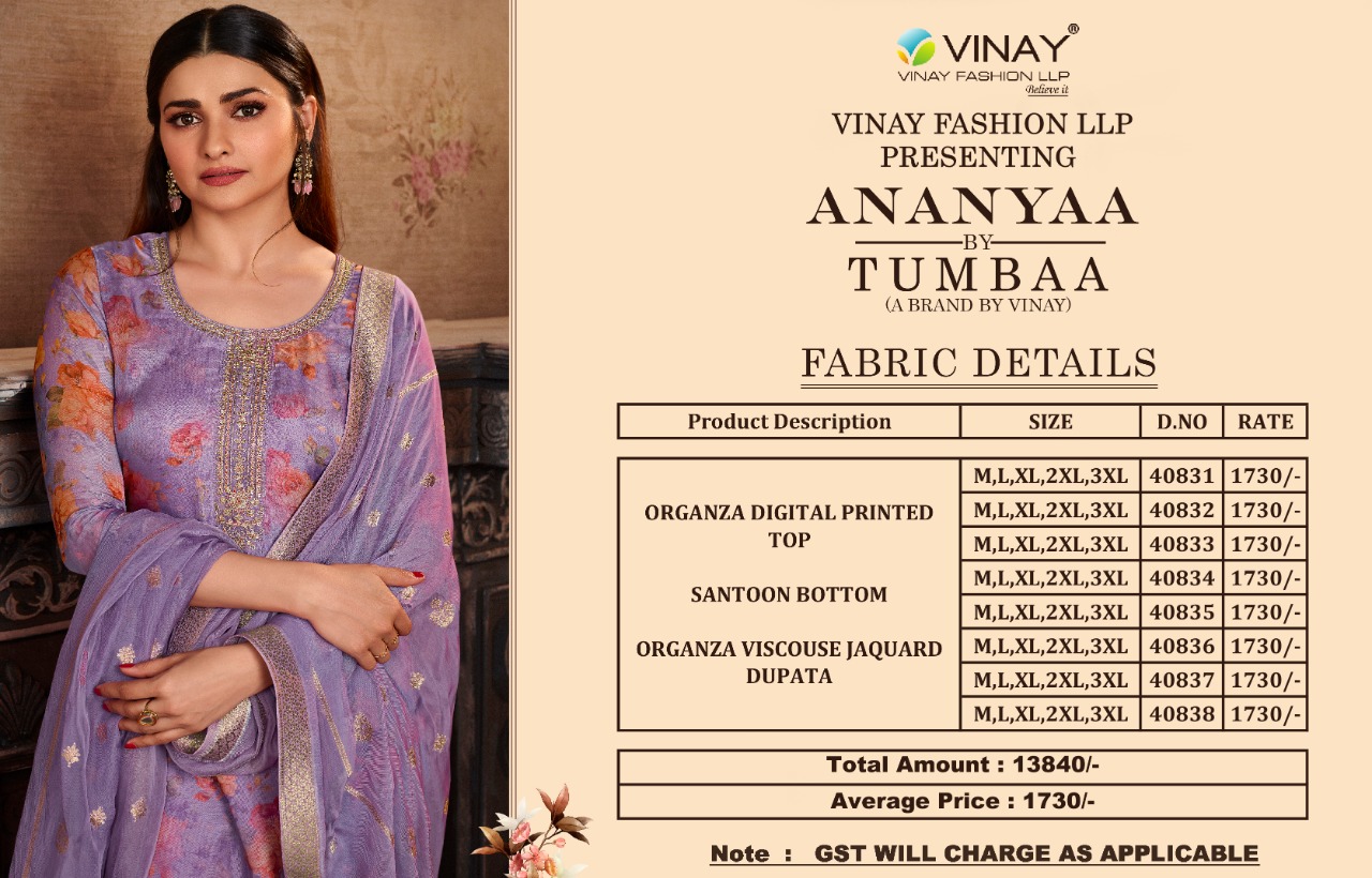 Vinay Tumbaa Ananyaa collection 9