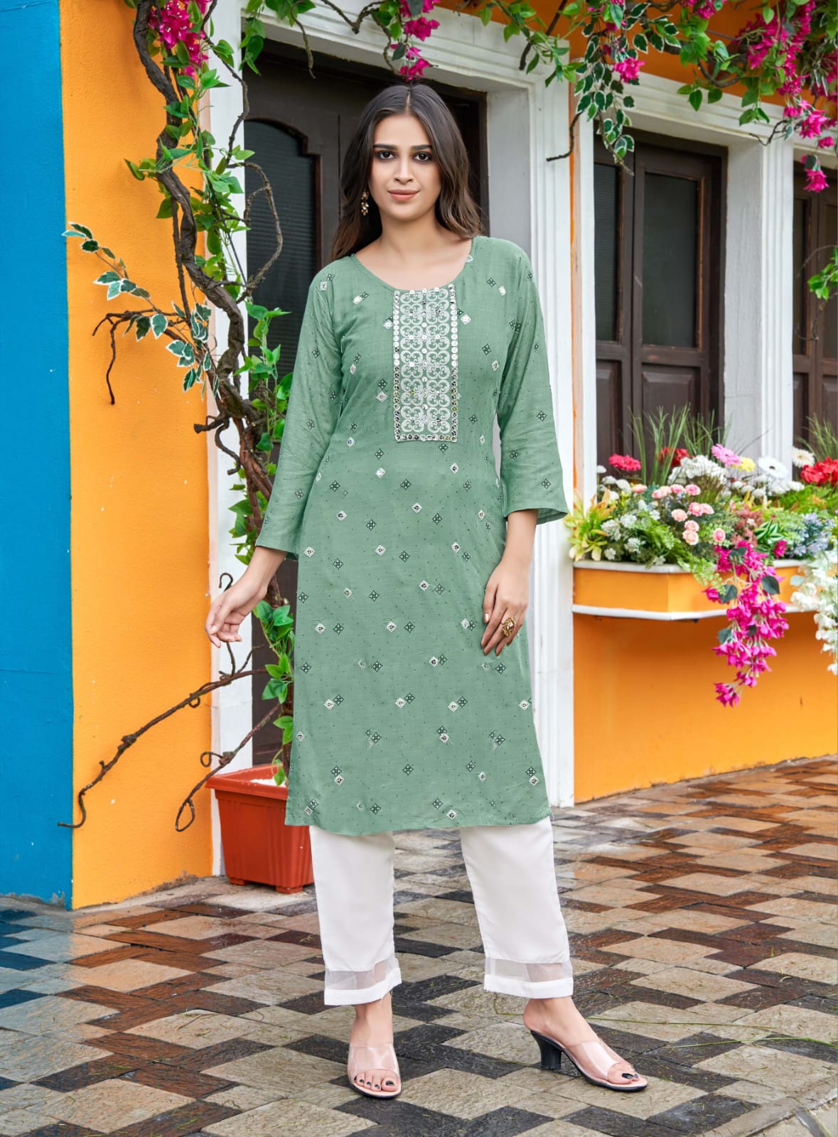 feel-in by we fancy kurtis with pant catalogue online supplier surat
