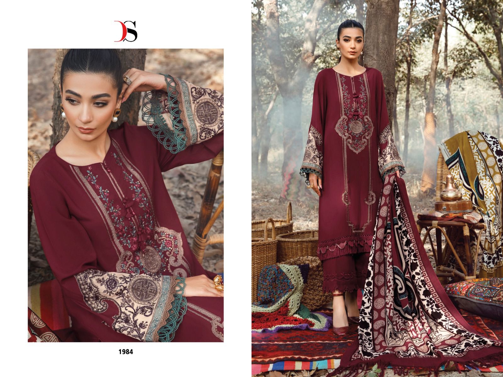 Deepsy Maria B Embroidery Lawn Nx collection 1