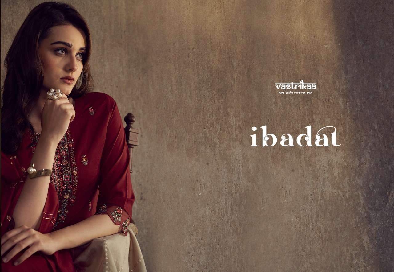 VASTRIKAA IBADAT CHINNON KURTI Stunning catalog Rehmat Boutique