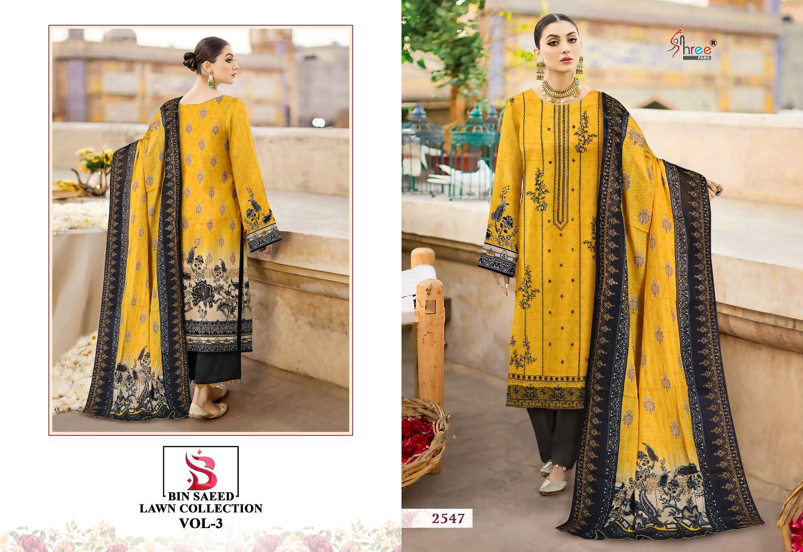 Shree Bin Saeed Lawn Collection Vol 3 collection 1