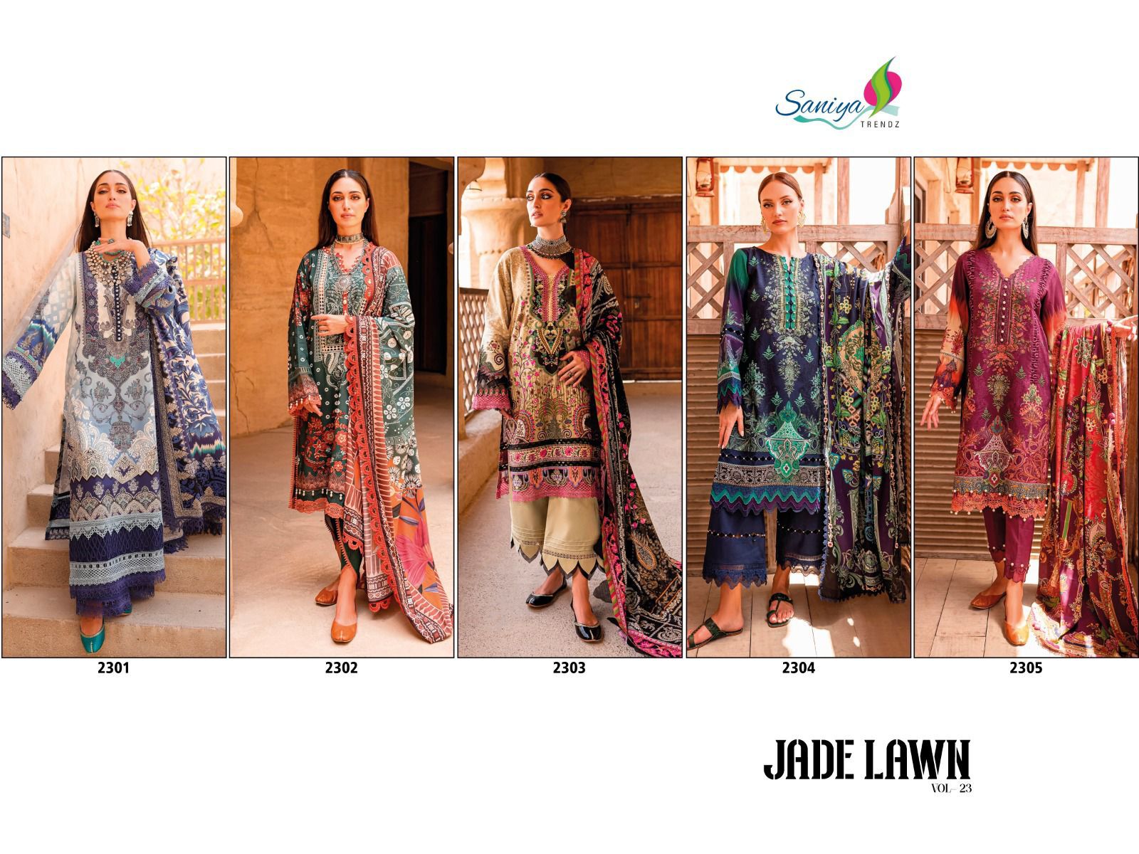 Saniya Jade Lawn Vol 23 collection 5