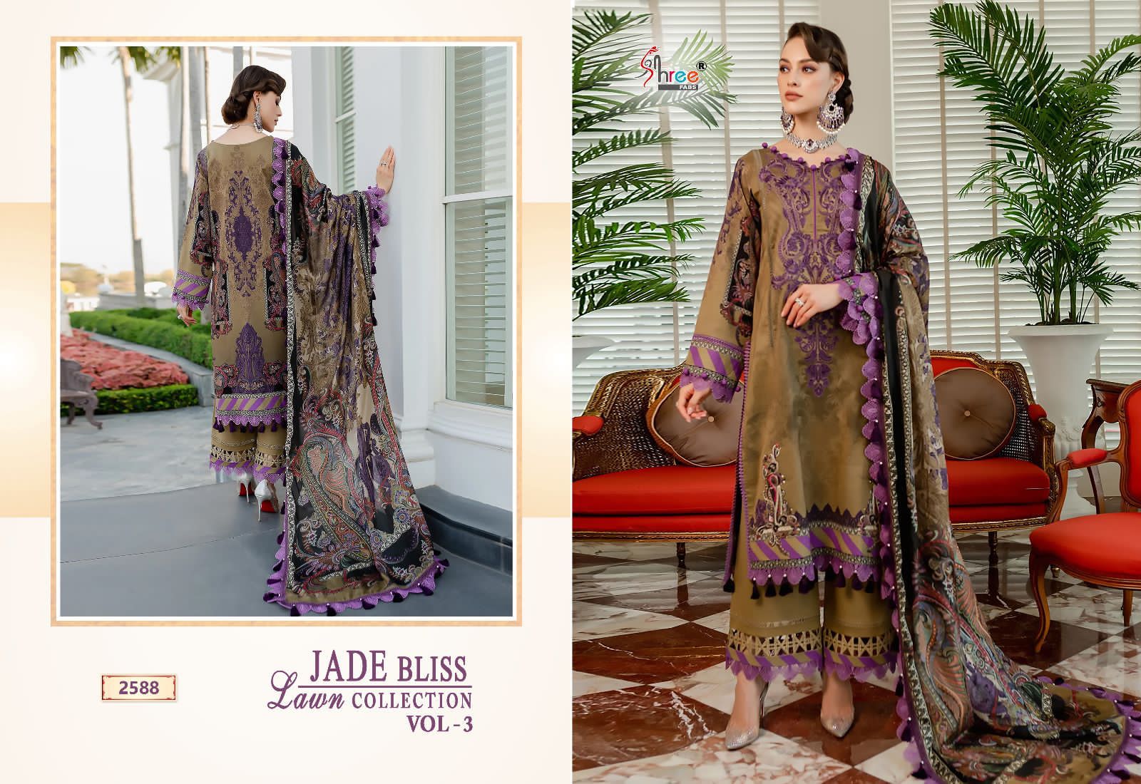 Shree Fab Jade Bliss Lawn Collection Vol 3 collection 12