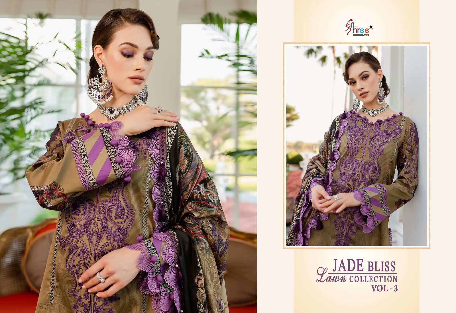 Shree Fab Jade Bliss Lawn Collection Vol 3 collection 11