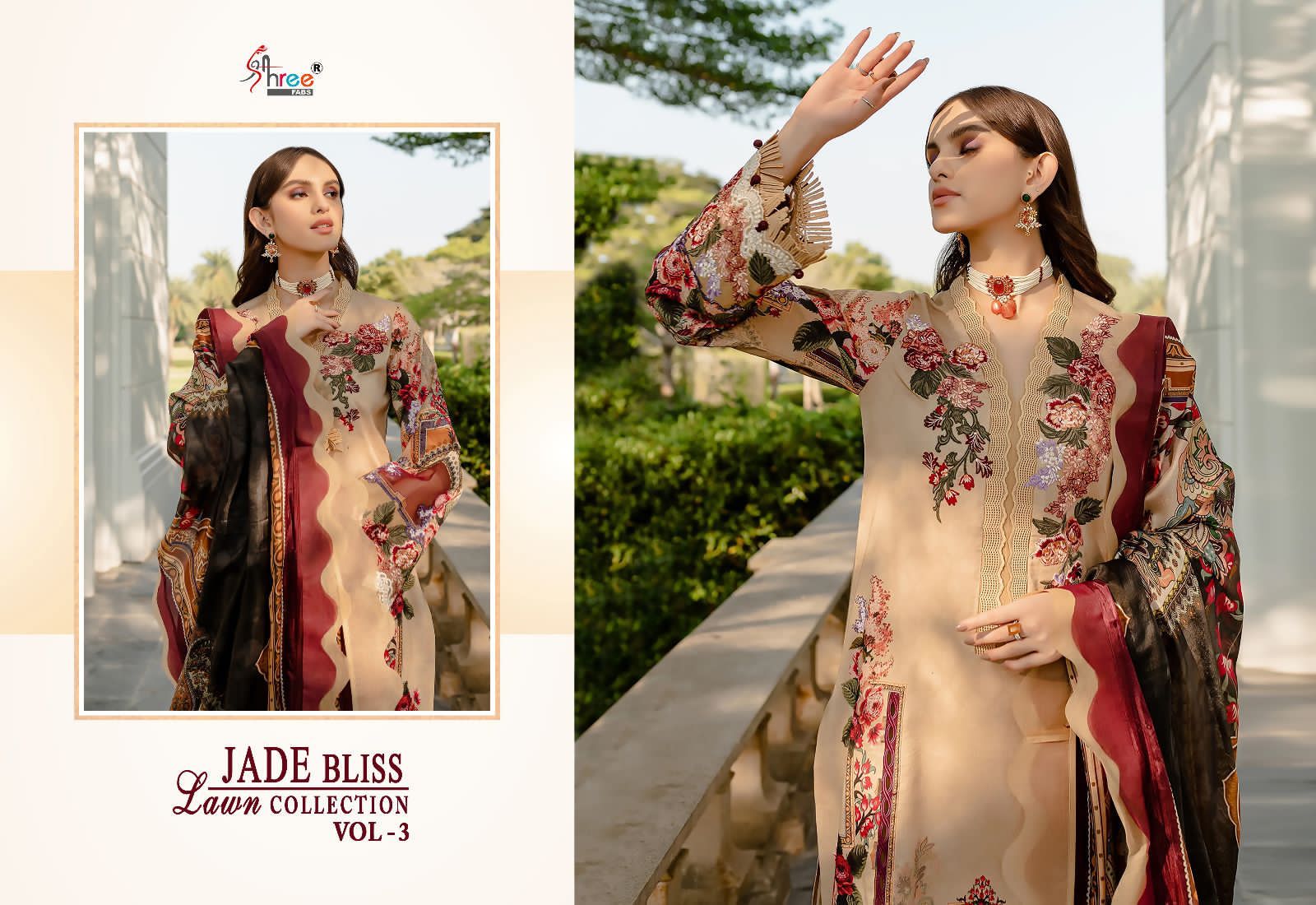 Shree Fab Jade Bliss Lawn Collection Vol 3 collection 15