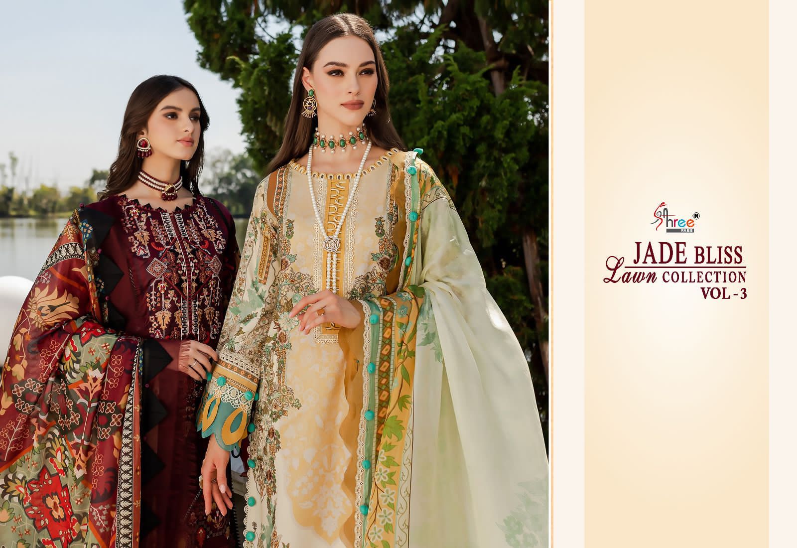 Shree Fab Jade Bliss Lawn Collection Vol 3 collection 6