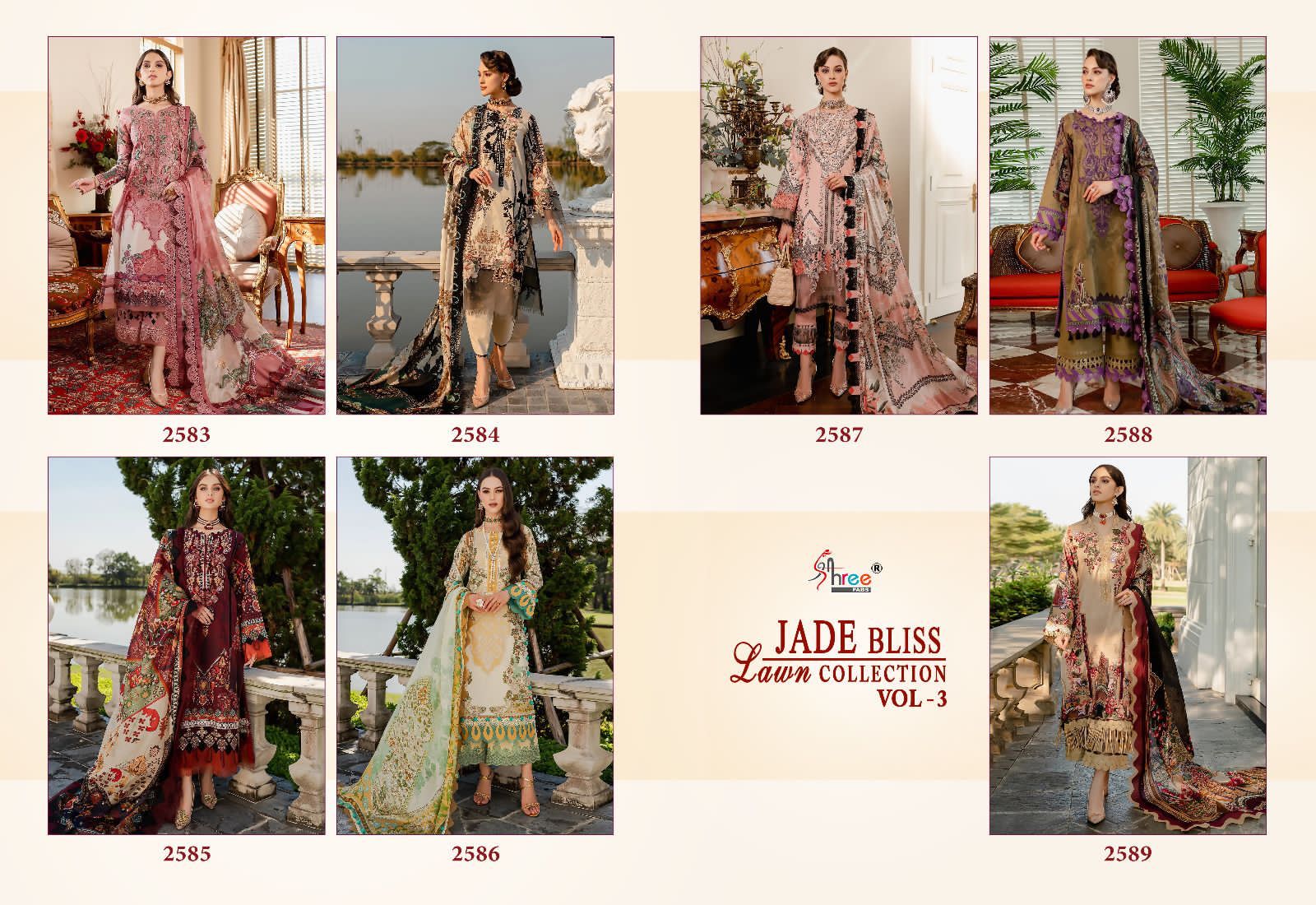 Shree Fab Jade Bliss Lawn Collection Vol 3 collection 14