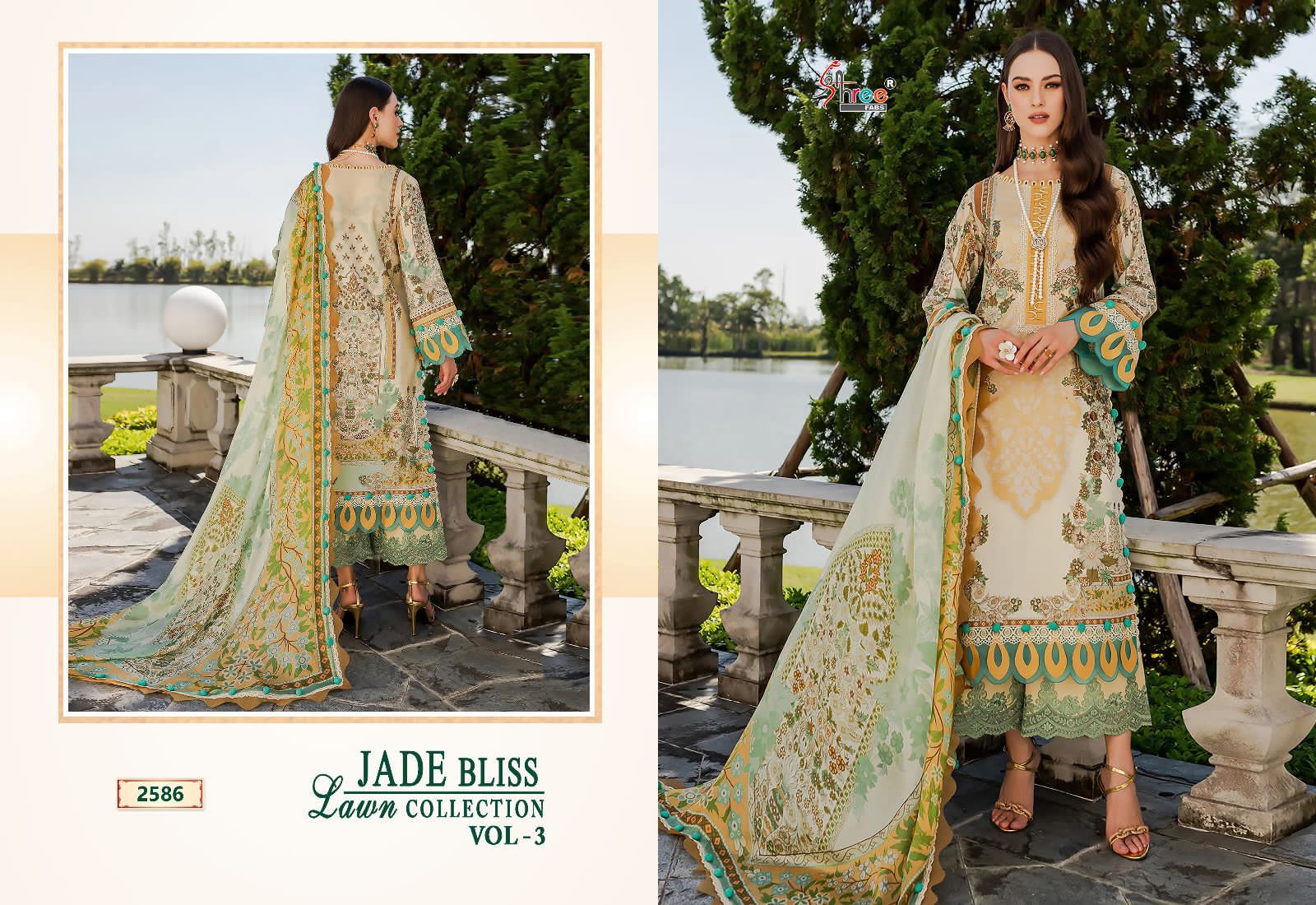 Shree Fab Jade Bliss Lawn Collection Vol 3 collection 8