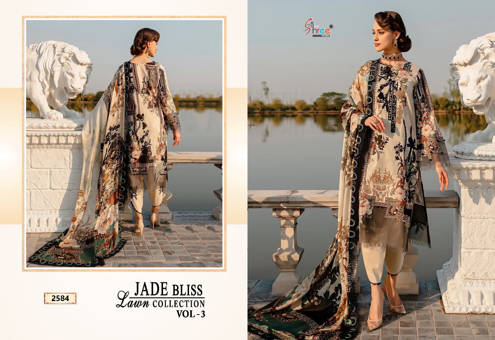 Shree Fab Jade Bliss Lawn Collection Vol 3 collection 4