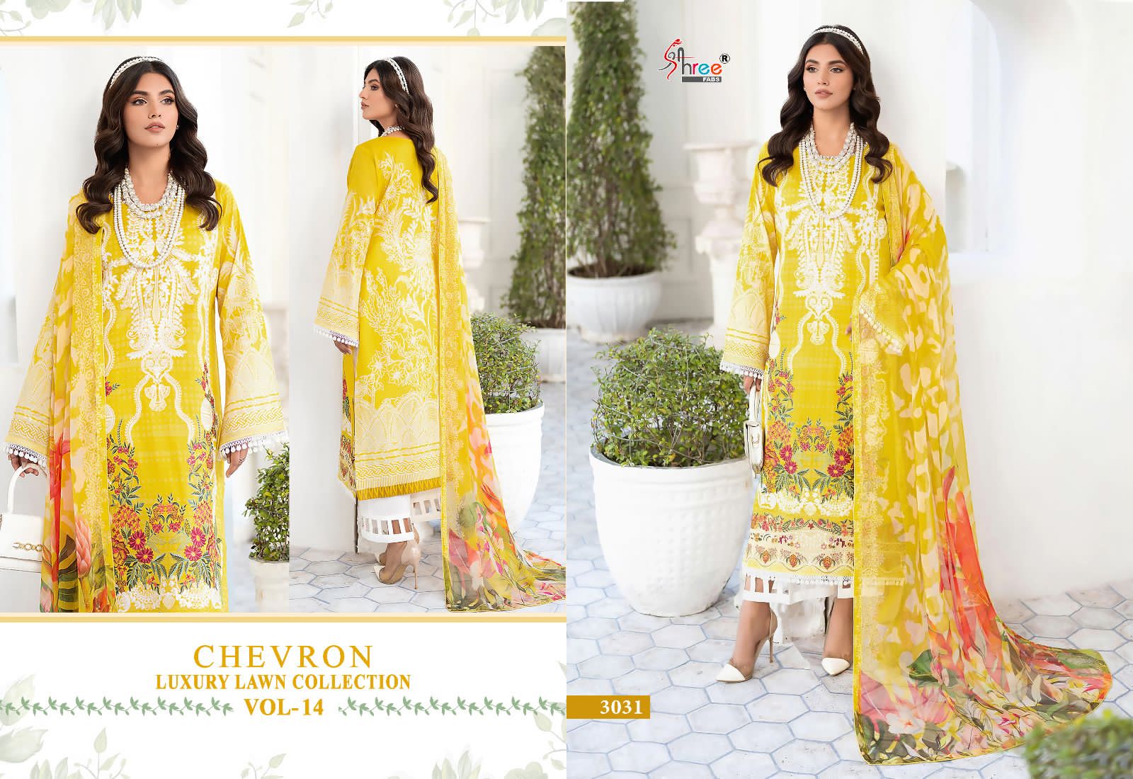 Shree Chevron Luxury Lawn Collection Vol 14 collection 5