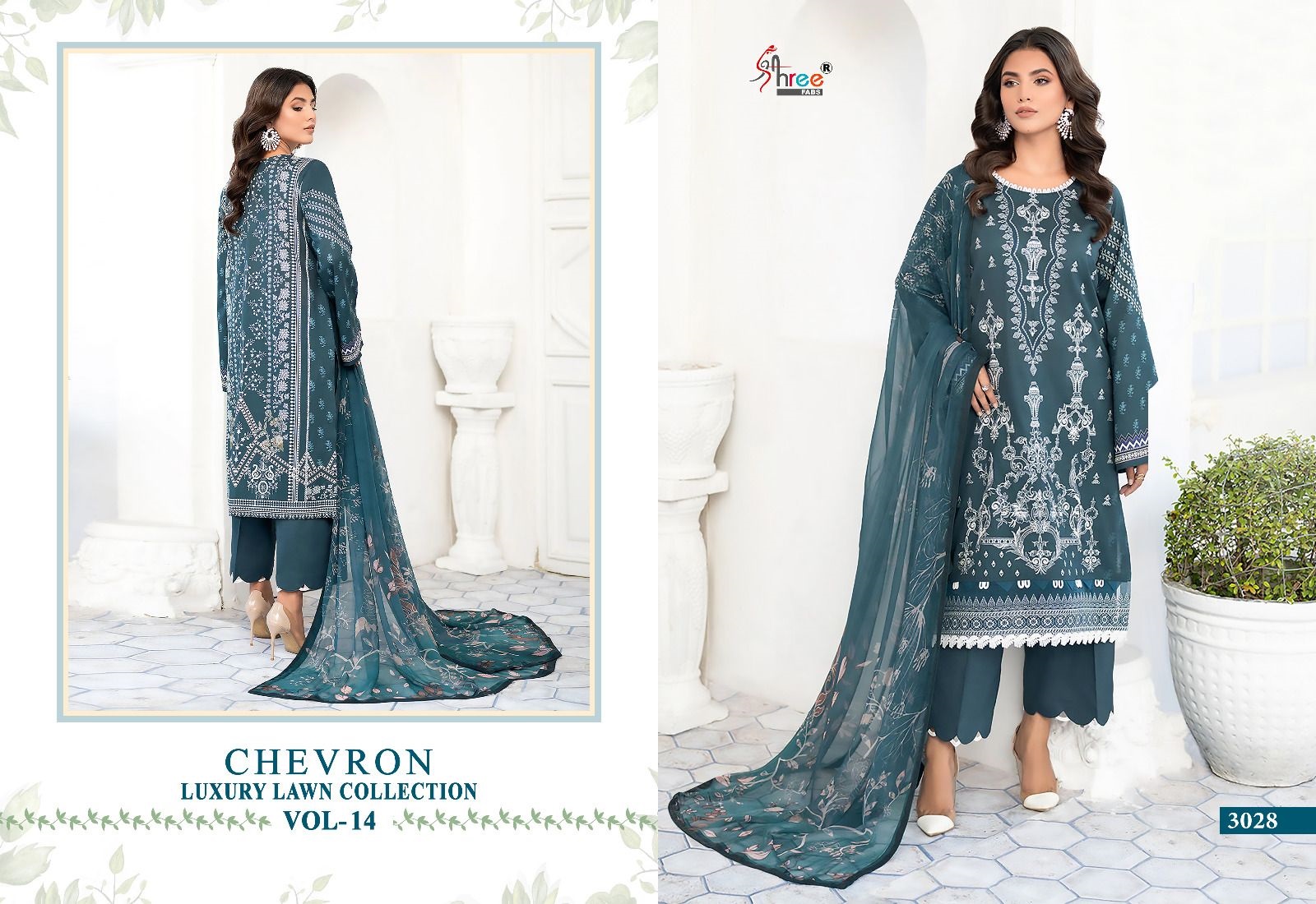 Shree Chevron Luxury Lawn Collection Vol 14 collection 7