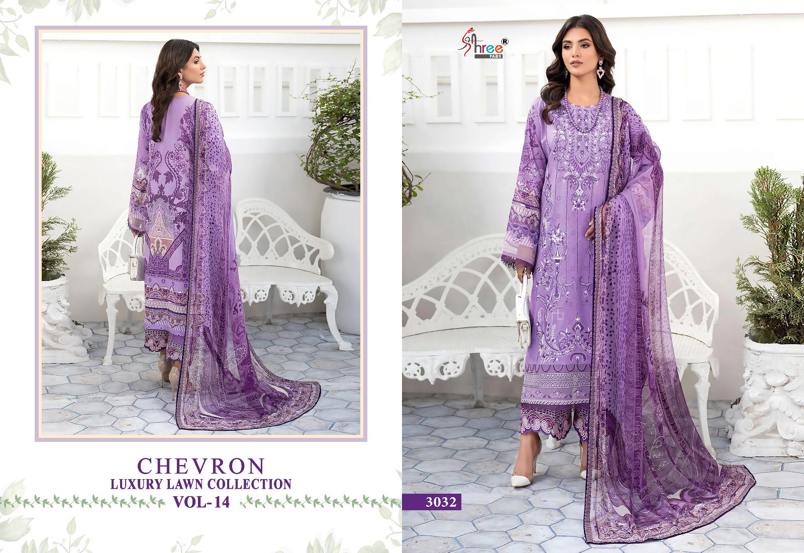 Shree Chevron Luxury Lawn Collection Vol 14 collection 4