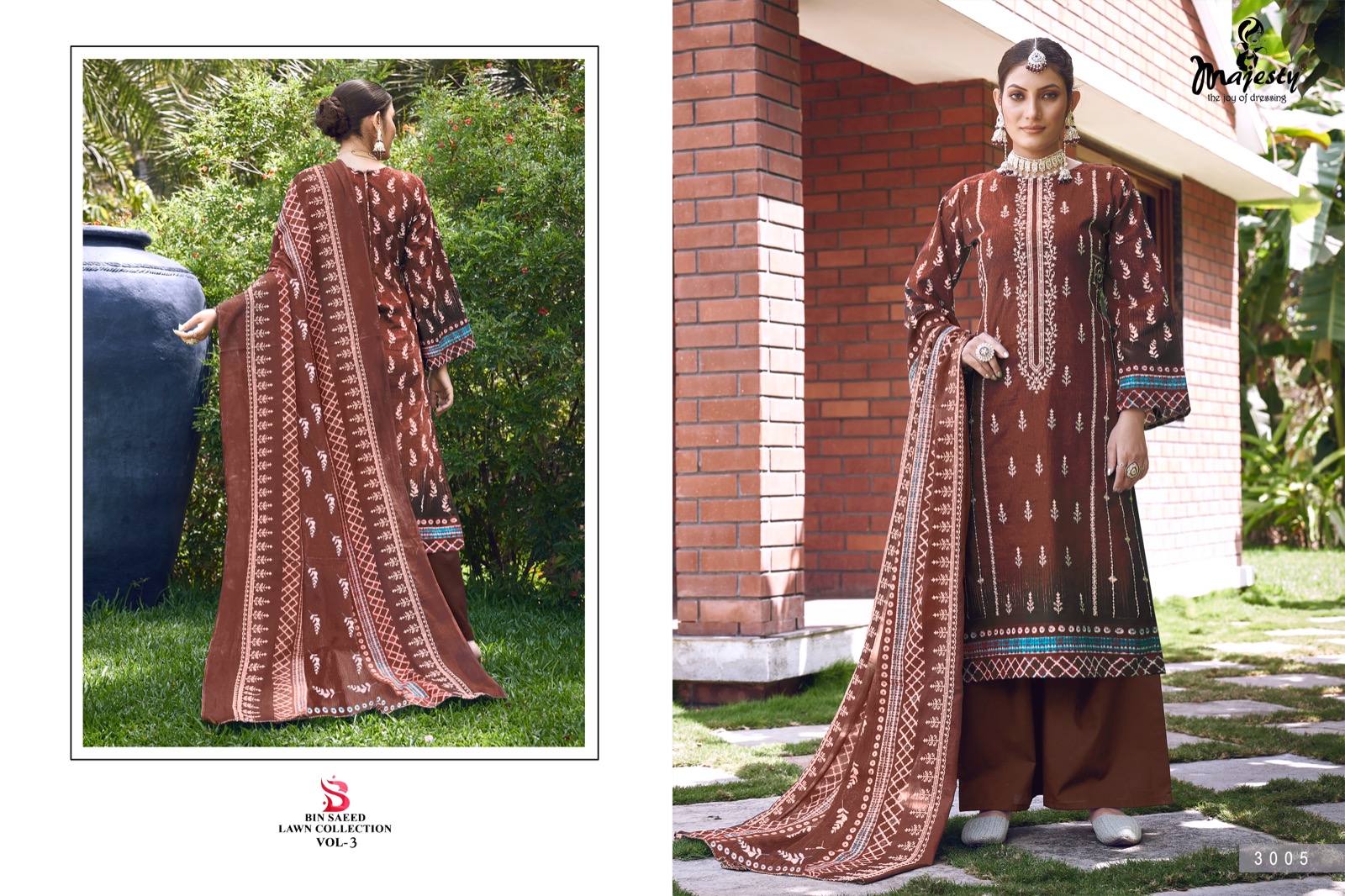 Majesty Bin Saeed Lawn Collection Vol 3 collection 4