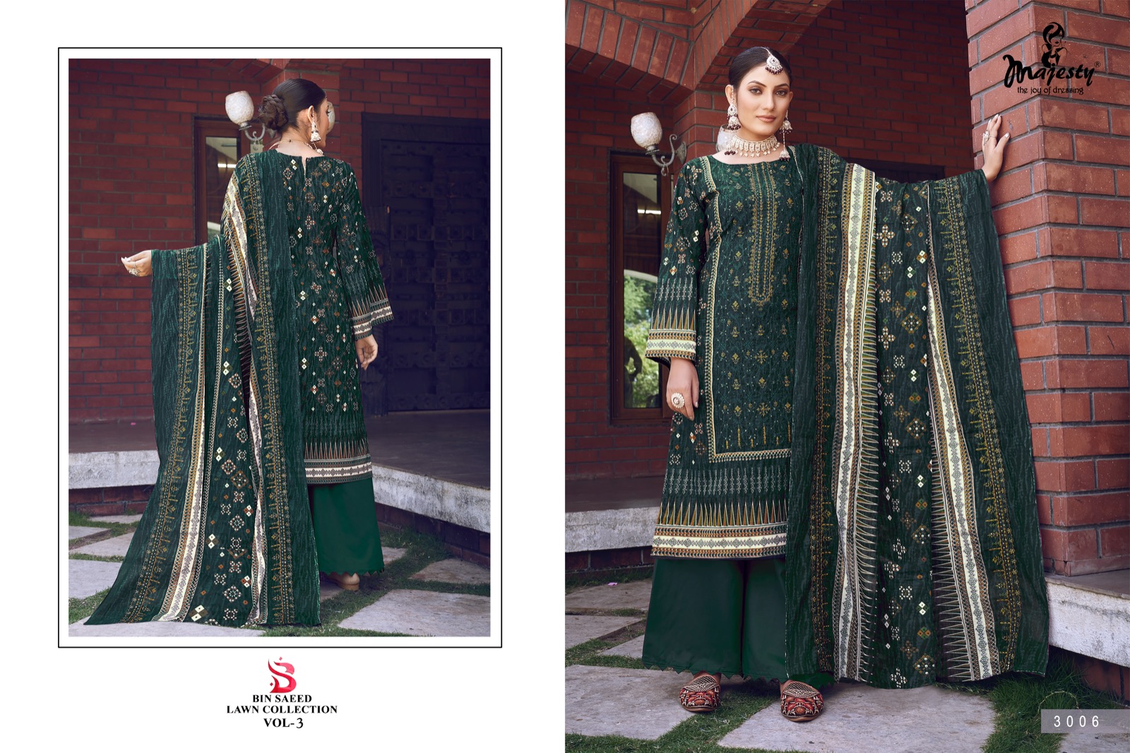 Majesty Bin Saeed Lawn Collection Vol 3 collection 2