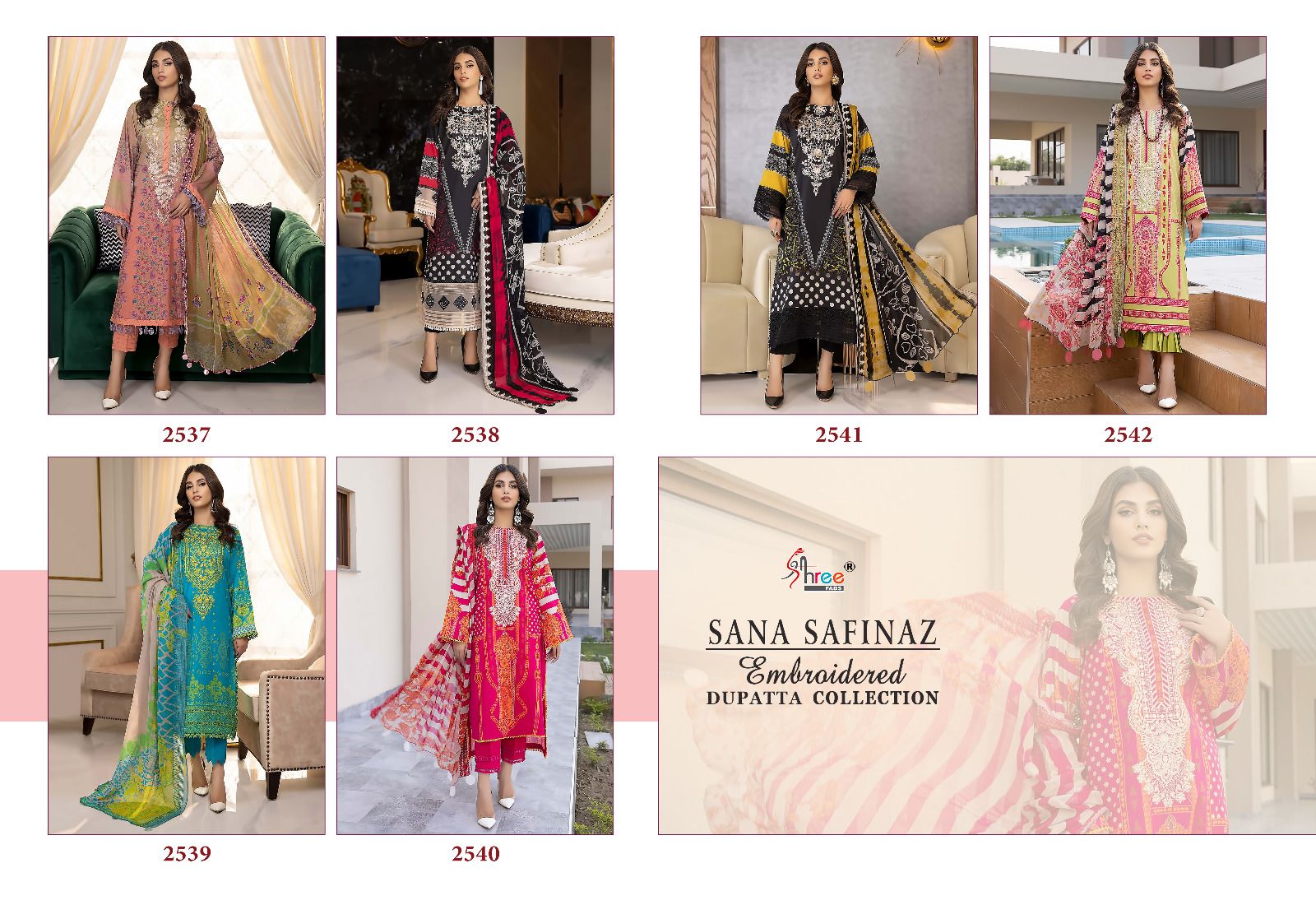 Shree Sana Safinaz Embroidered Dupatta collection 6