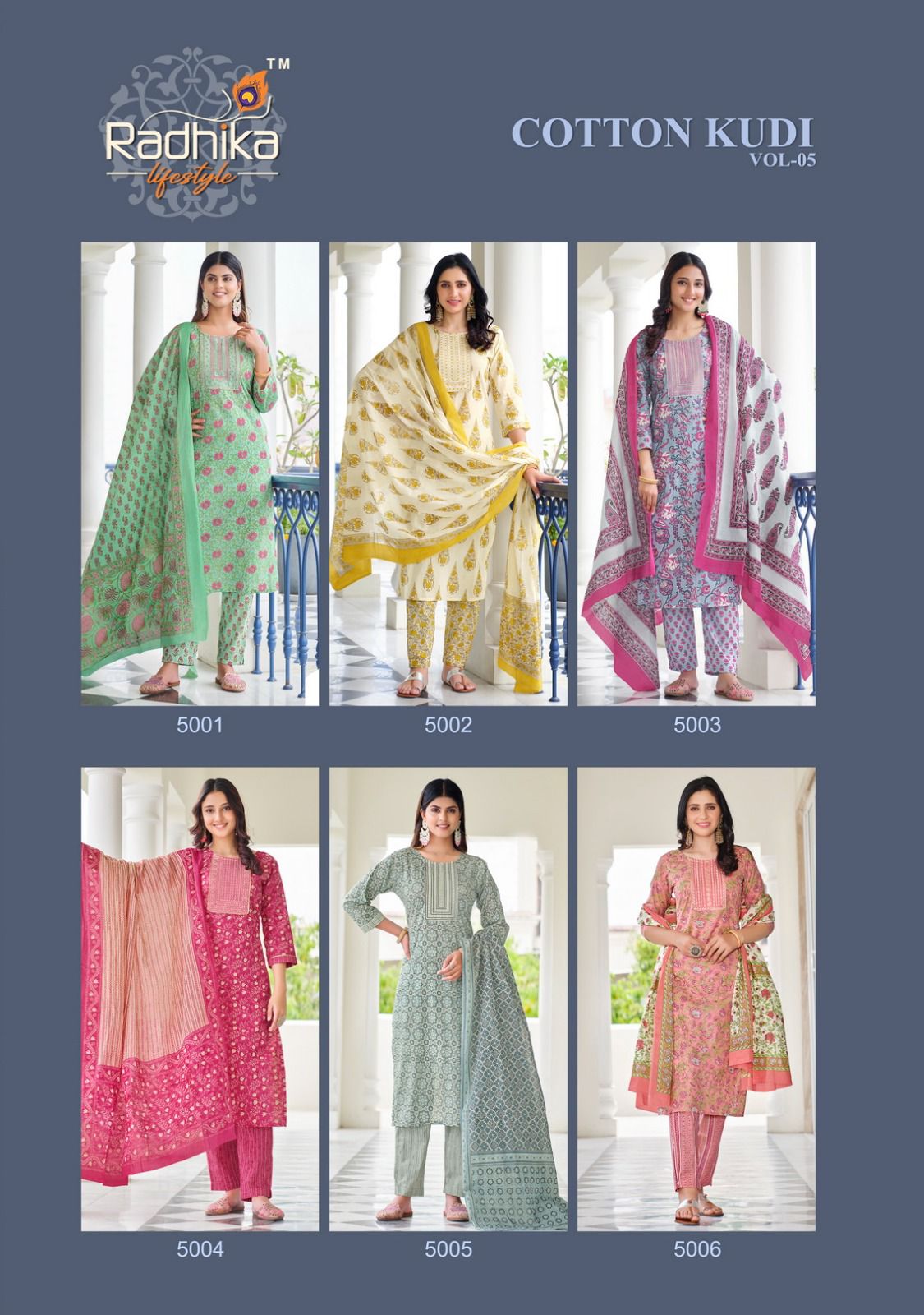 Radhika Cotton Kudi Vol 5 collection 1