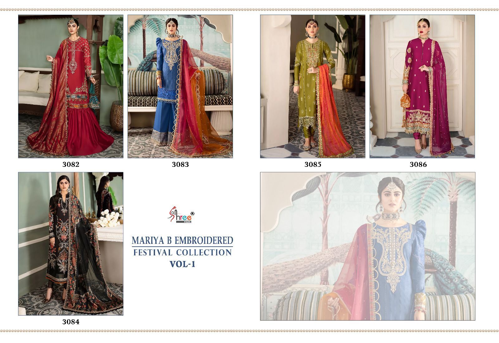 Shree Mariya B Embroidered Festival Collection Vol 1 collection 4